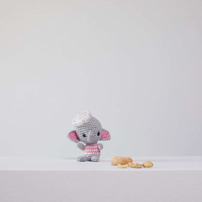 Red Heart Ellie and Eugene Crochet Elephants Crochet Toy made in Red Heart Amigurumi Yarn