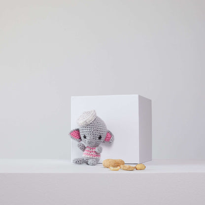 Red Heart Ellie and Eugene Crochet Elephants Crochet Toy made in Red Heart Amigurumi Yarn