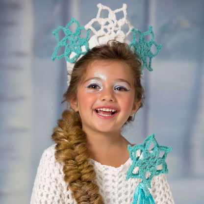 Red Heart Crochet Snow Princess Tiara & Wand Crochet Wand made in Red Heart Yarn