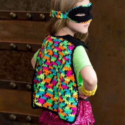 Red Heart Crochet Girly Masked Hero Set Crochet Set made in Red Heart Yarn
