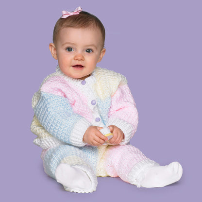 Red Heart Crochet Toddler Set Crochet Set made in Red Heart Soft Baby Yarn