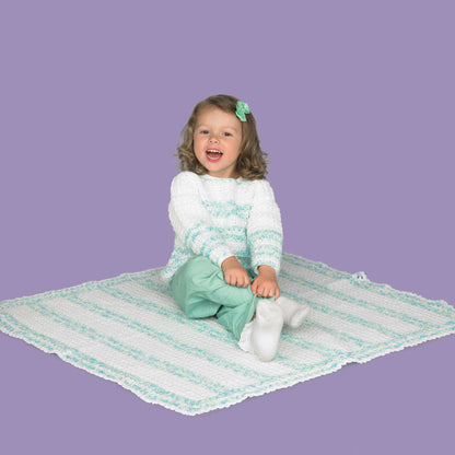 Red Heart Crochet Sweater & Blanket Crochet Blanket made in Red Heart Baby Econo Yarn
