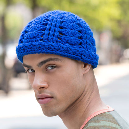 Red Heart Crochet Beanie With a Dash Crochet Beanie made in Red Heart Heads Up Yarn
