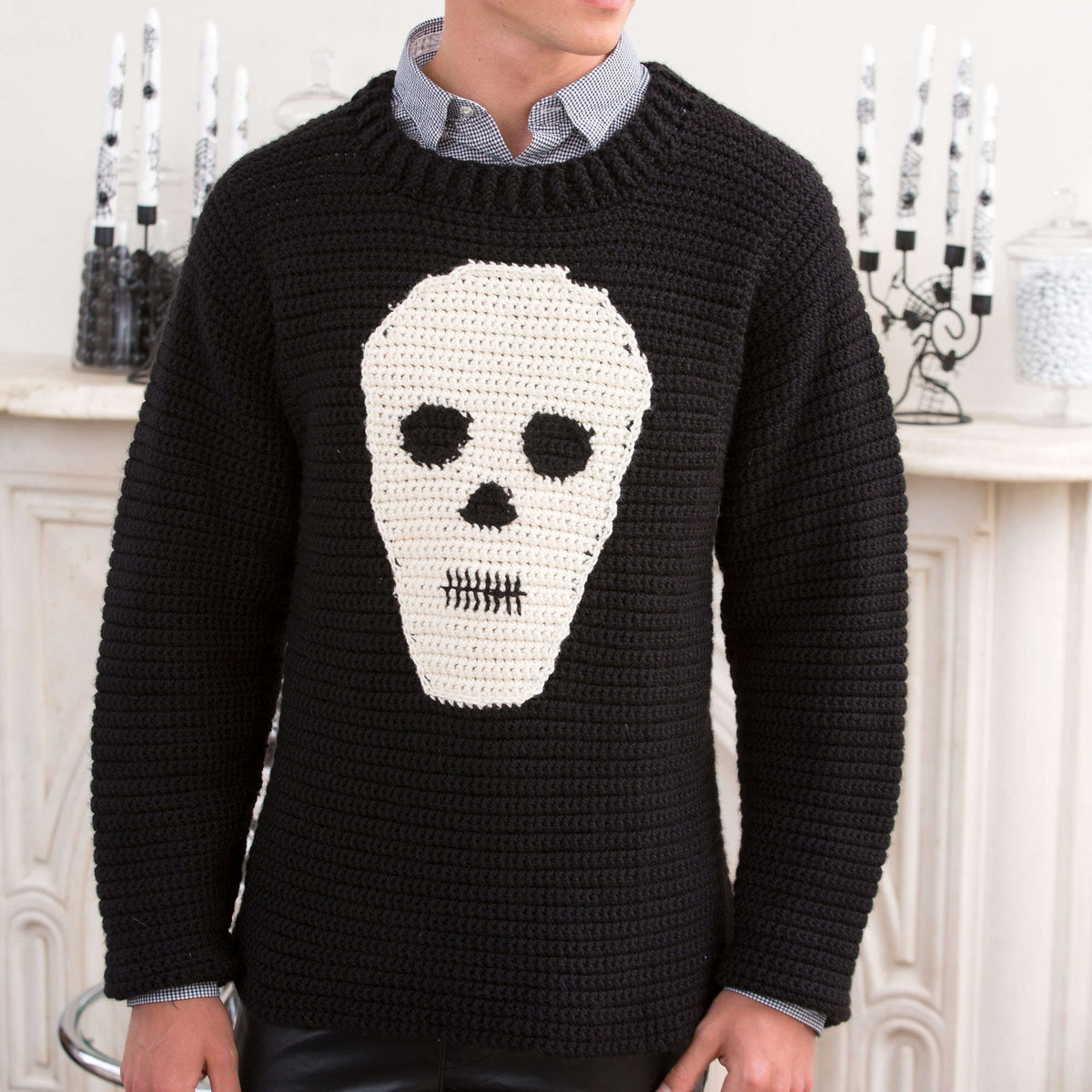 Crochet Sweater made in Red Heart Soft Yarn