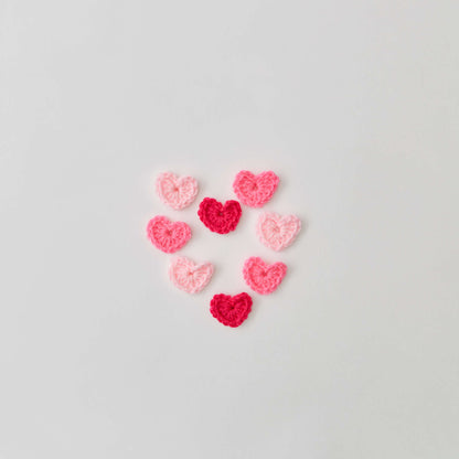 Red Heart Crochet Sweet Hearts Crochet Heart Craft made in Red Heart Super Saver Yarn