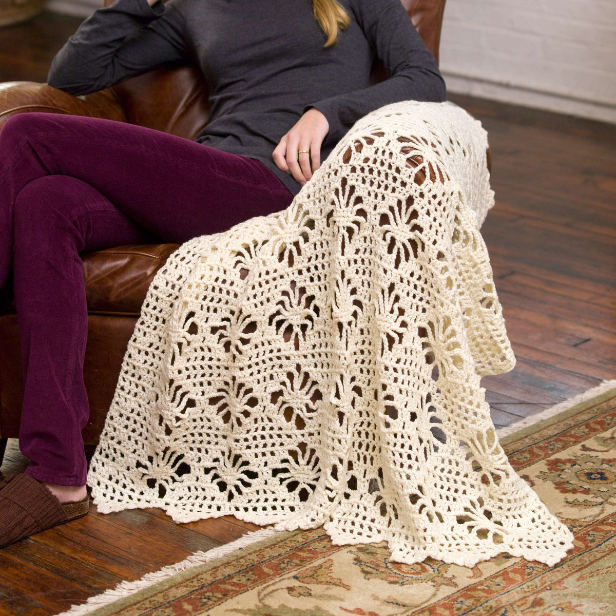 Crochet Throw made in Red Heart Super Saver Jumbo Yarn