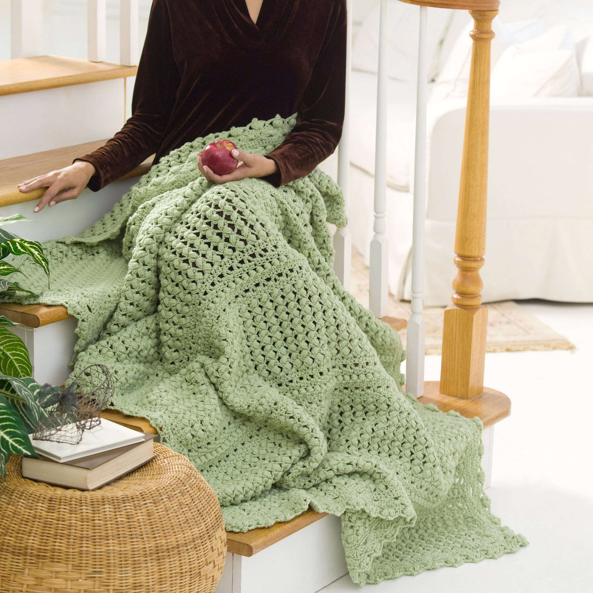 Crochet Throw made in Red Heart Super Saver Yarn