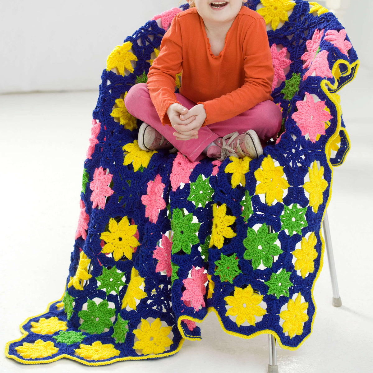 Crochet Throw made in Red Heart Super Saver Yarn