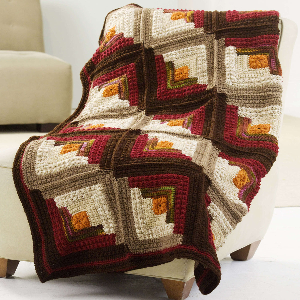 Crochet Throw made in Red Heart Super Saver Yarn