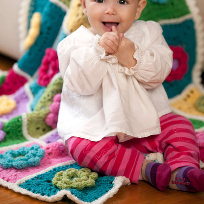 Red Heart Field of Dreams Crochet Blanket Crochet Blanket made in Red Heart Washable Ewe Yarn