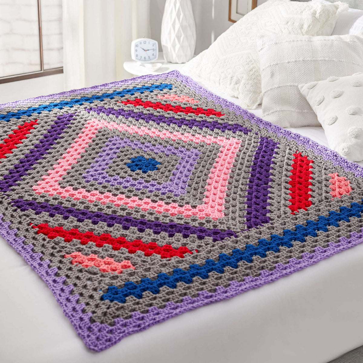 Crochet RoughThrow made in Red Heart With Love Chunky Yarn
