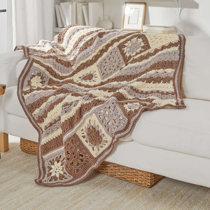 Red Heart Motif Sampler Crochet Throw Crochet SamplerThrow made in Red Heart Soft Essentials Yarn
