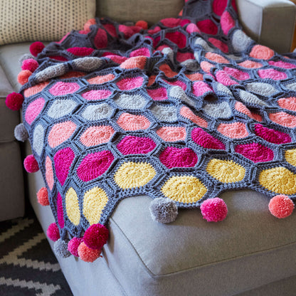 Red Heart Crochet All That Chic Throw Crochet Throw made in Red Heart Chic Sheep Yarn
