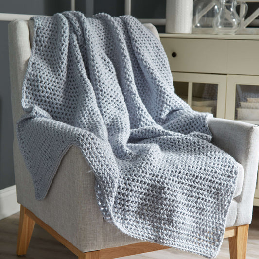 Crochet Throw made in Red Heart Super Saver Chunky Yarn