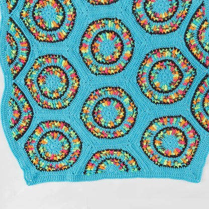 Red Heart Crochet Retrospective Throw Crochet Throw made in Red Heart Super Saver Jumbo Yarn