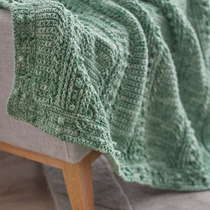 Red Heart Crochet Comforting One-Color Throw Crochet Throw made in Red Heart Super Saver Yarn