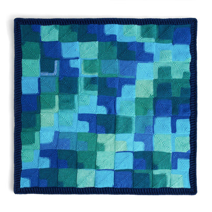 Red Heart Crochet Modern Squares Throw Red Heart Super Saver O'Go