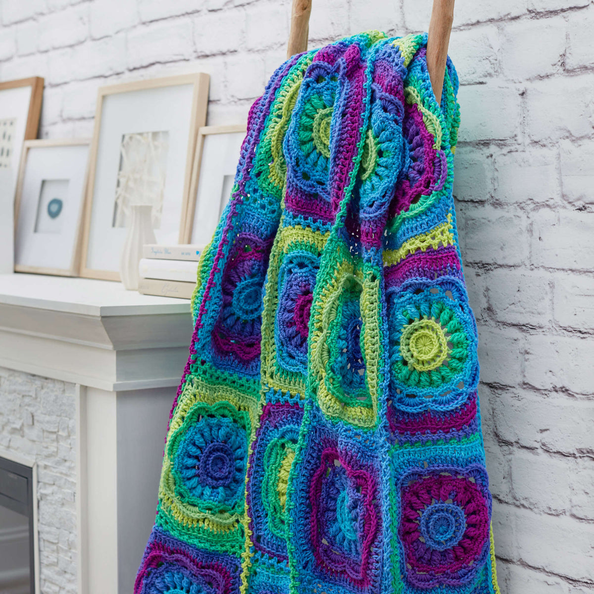 Crochet Throw made in Red Heart Super Saver Yarn