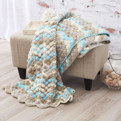 Red Heart Crochet Surfer Girl Throw Crochet Throw made in Red Heart With Love Yarn