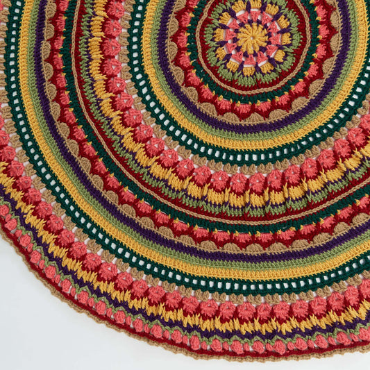 Crochet Throw made in Red Heart With Love Yarn