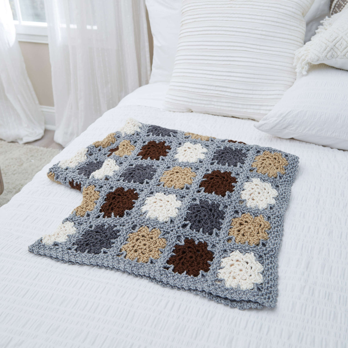 Crochet Throw made in Red Heart Soft Yarn