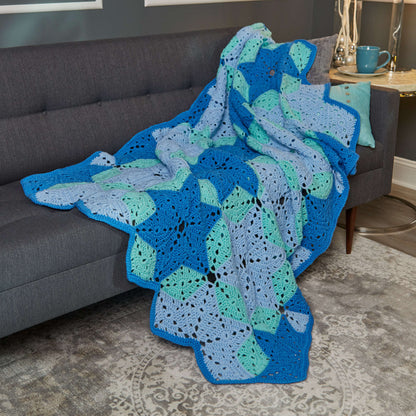 Red Heart Crochet Star Throw Crochet Throw made in Red Heart Super Saver Yarn