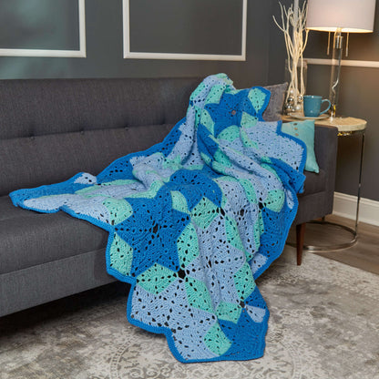 Red Heart Crochet Star Throw Crochet Throw made in Red Heart Super Saver Yarn