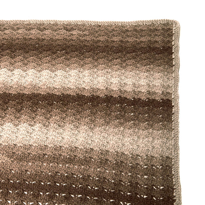 Red Heart Crochet Shaded Shells Throw Crochet Throw made in Red Heart Super Saver Ombre Yarn