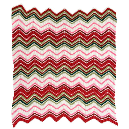 Red Heart Crochet Ripples of Joy Throw Single Size
