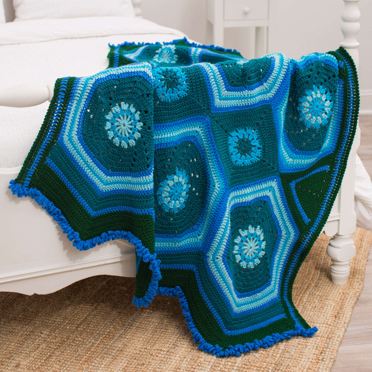 Crochet Throw made in Red Heart Super Saver Yarn