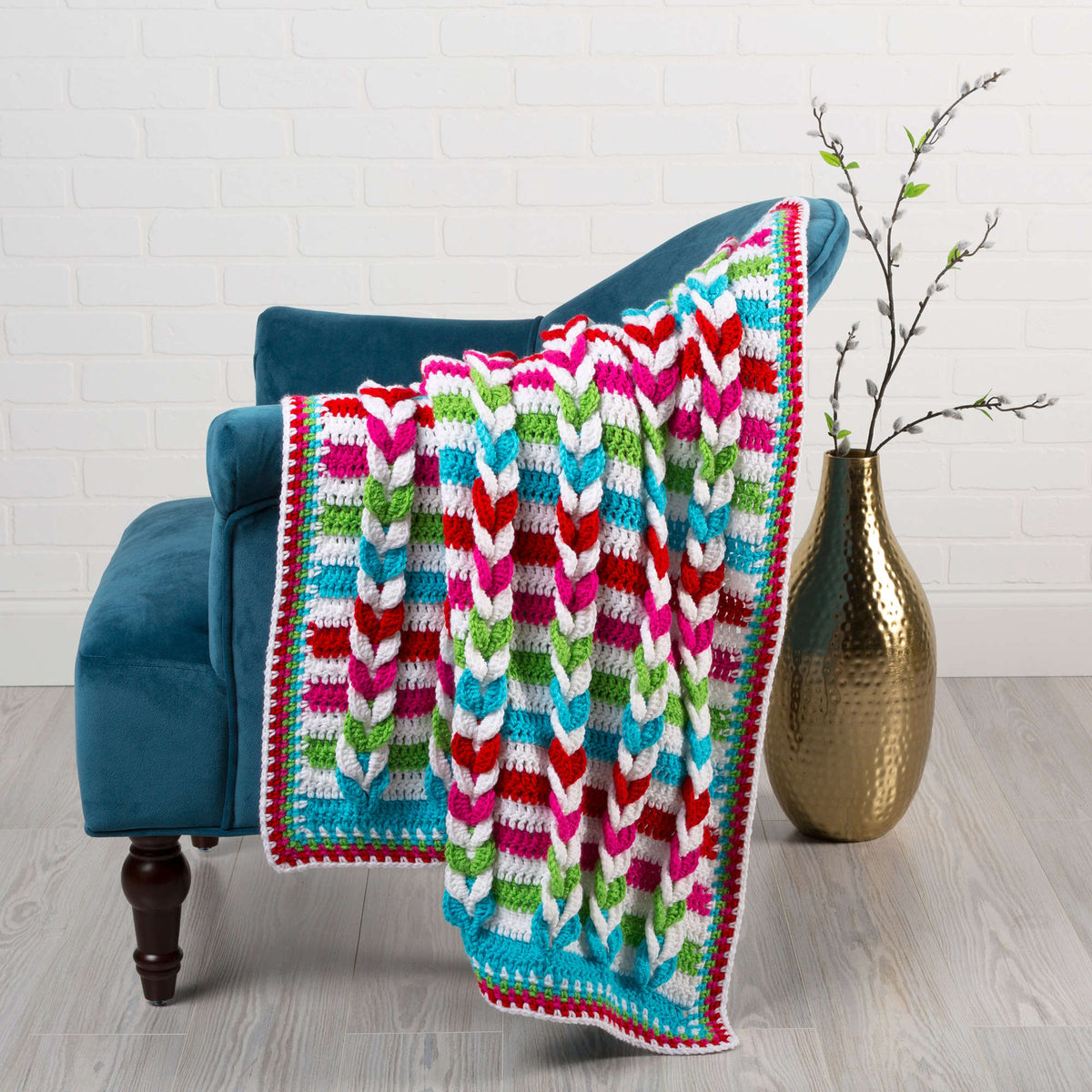 Crochet Blanket made in Red Heart Super Saver Yarn