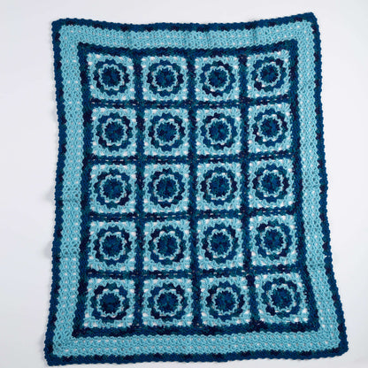 Red Heart Crochet Blue Skies Throw Crochet Throw made in Red Heart With Love Yarn