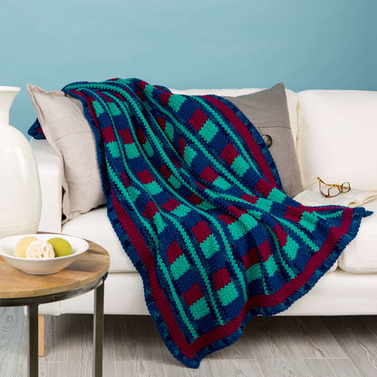 Red Heart Crochet Luxurious Comfort Throw Crochet Throw made in Red Heart With Love Yarn
