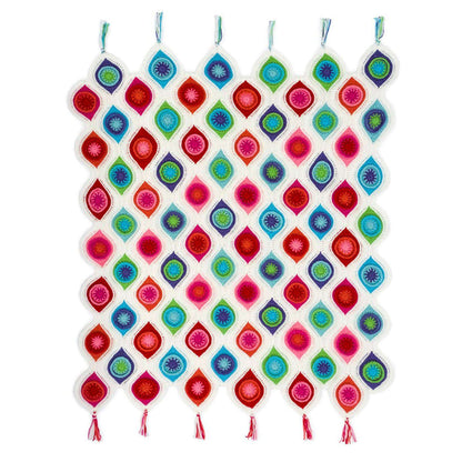 Red Heart Crochet Retro Ornament Throw Crochet Throw made in Red Heart Super Saver Yarn