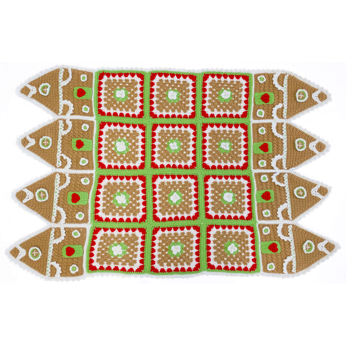 Crochet Throw made in Red Heart Holiday Yarn
