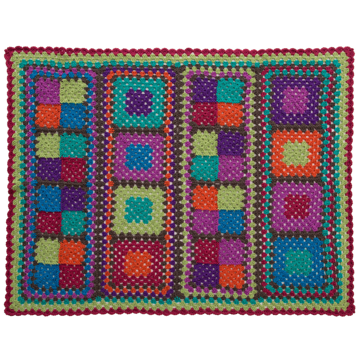Crochet Throw made in Red Heart Super Saver Accent Yarn
