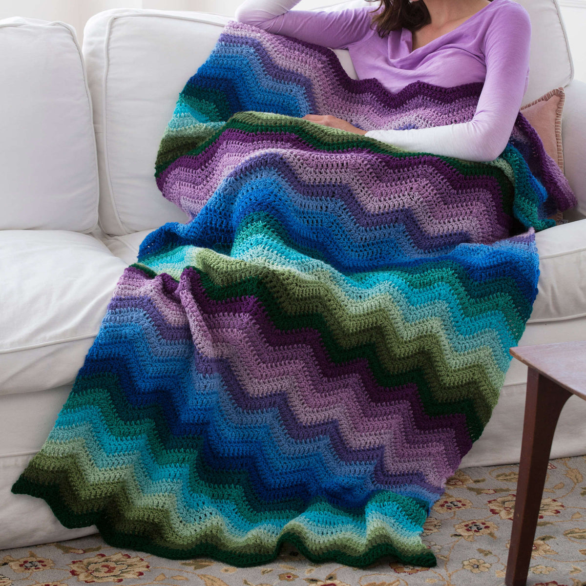 Crochet Throw made in Red Heart Super Saver Yarn