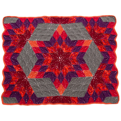 Red Heart Crochet Desert Star Throw Crochet Throw made in Red Heart Super Saver Yarn