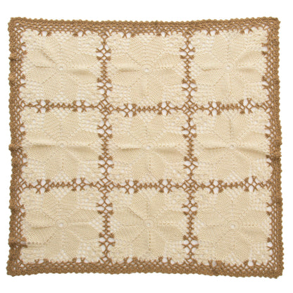 Red Heart Lacy Floral Throw Crochet Throw made in Red Heart With Love Yarn