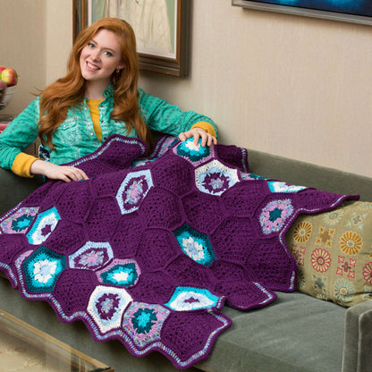 Red Heart Crochet Splendor Throw Crochet Throw made in Red Heart Super Saver Yarn
