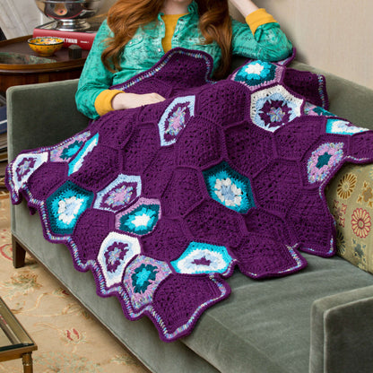 Red Heart Crochet Splendor Throw Crochet Throw made in Red Heart Super Saver Yarn