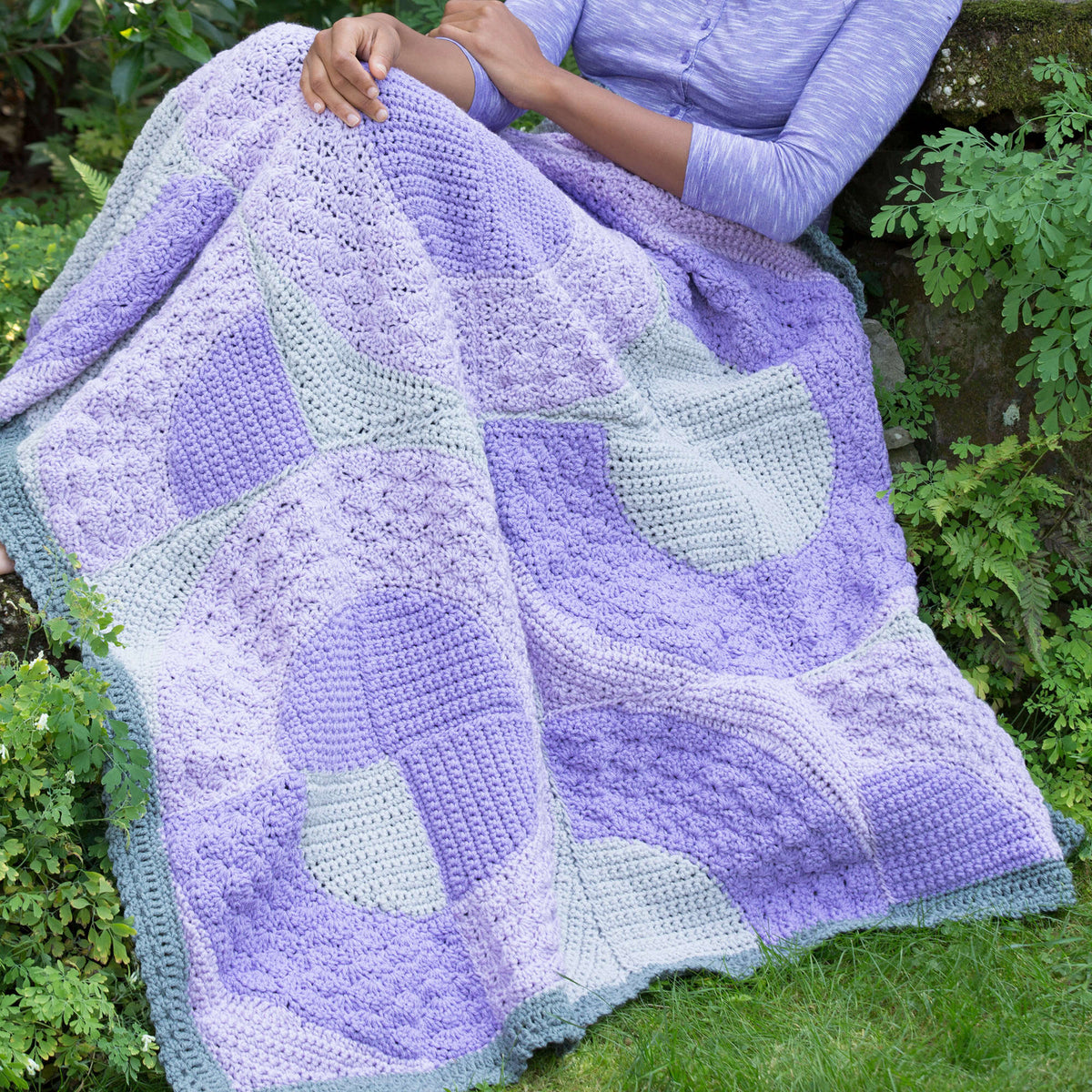 Crochet Throw made in Red Heart Classic Yarn