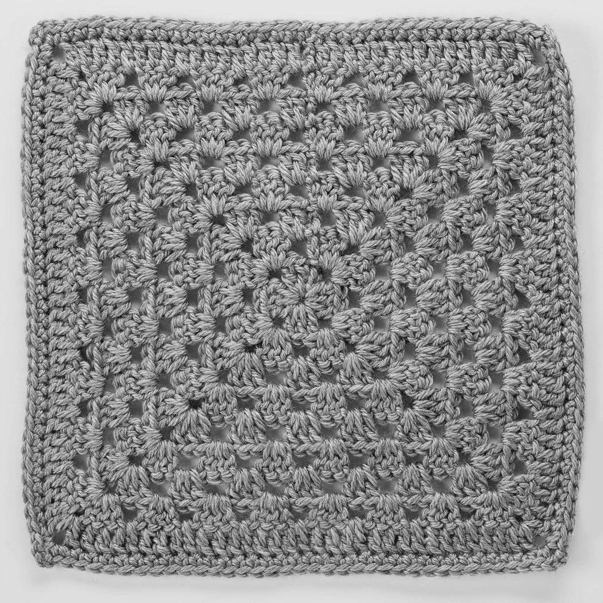 Red Heart Granny Square For Checkerboard Textures Throw Pattern Tutorial Image