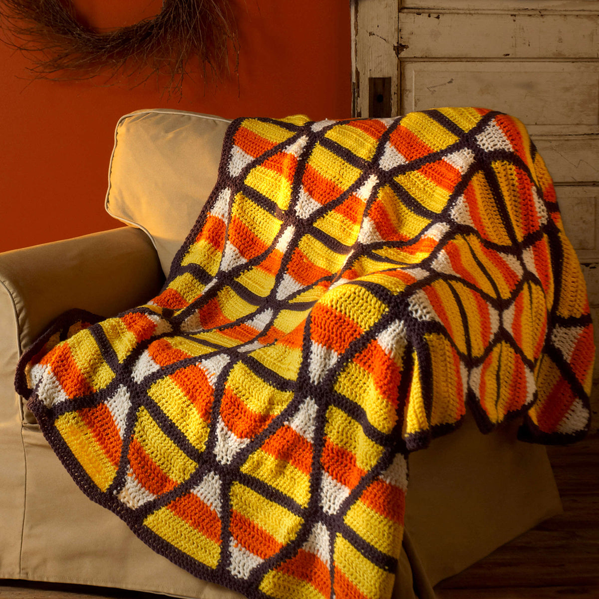 Crochet Throw made in Red Heart Super Saver Yarn