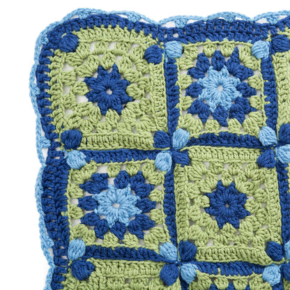 Red Heart Crochet Flower Path Throw Crochet Throw made in Red Heart With Love Yarn