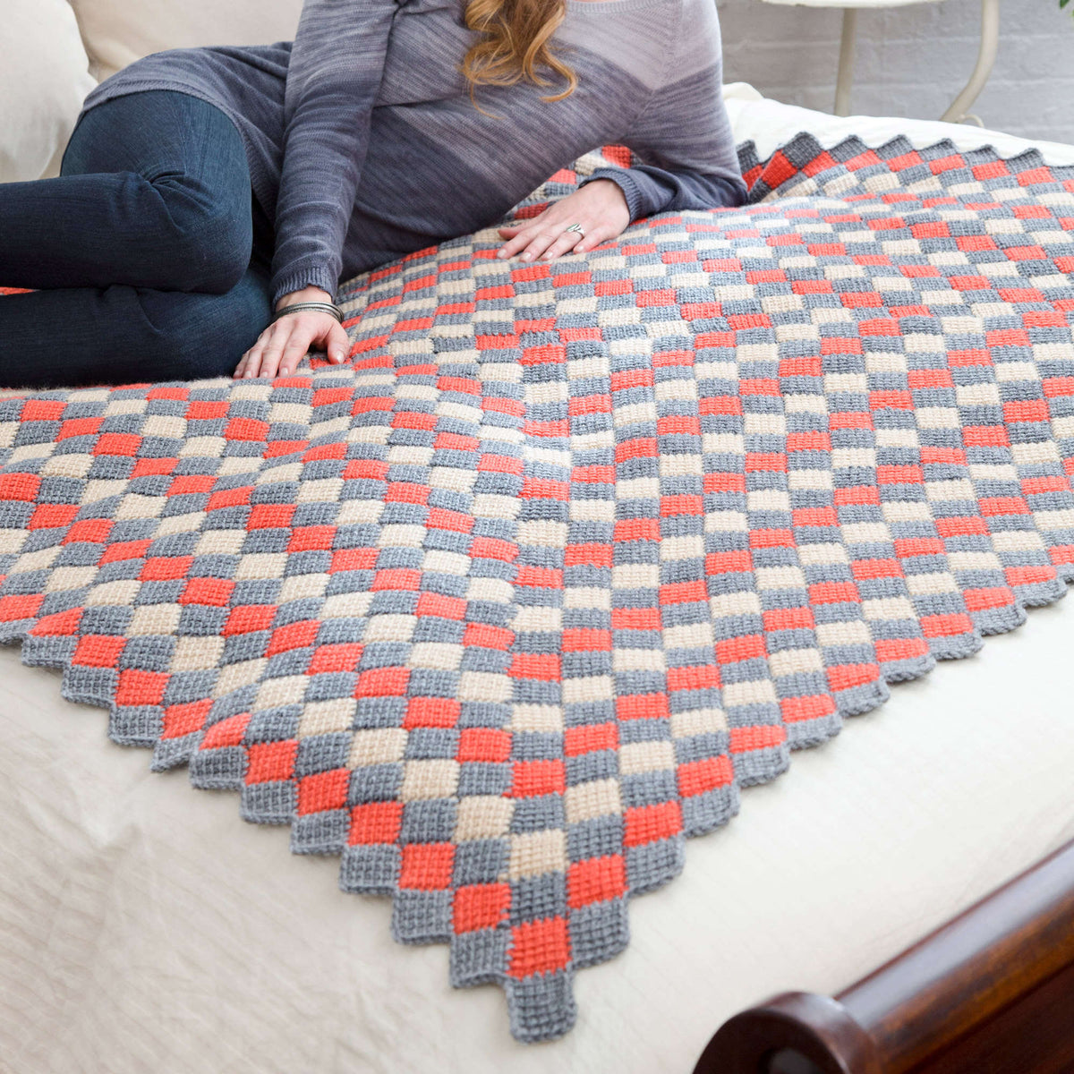 Crochet Throw made in Red Heart Super Saver Yarn