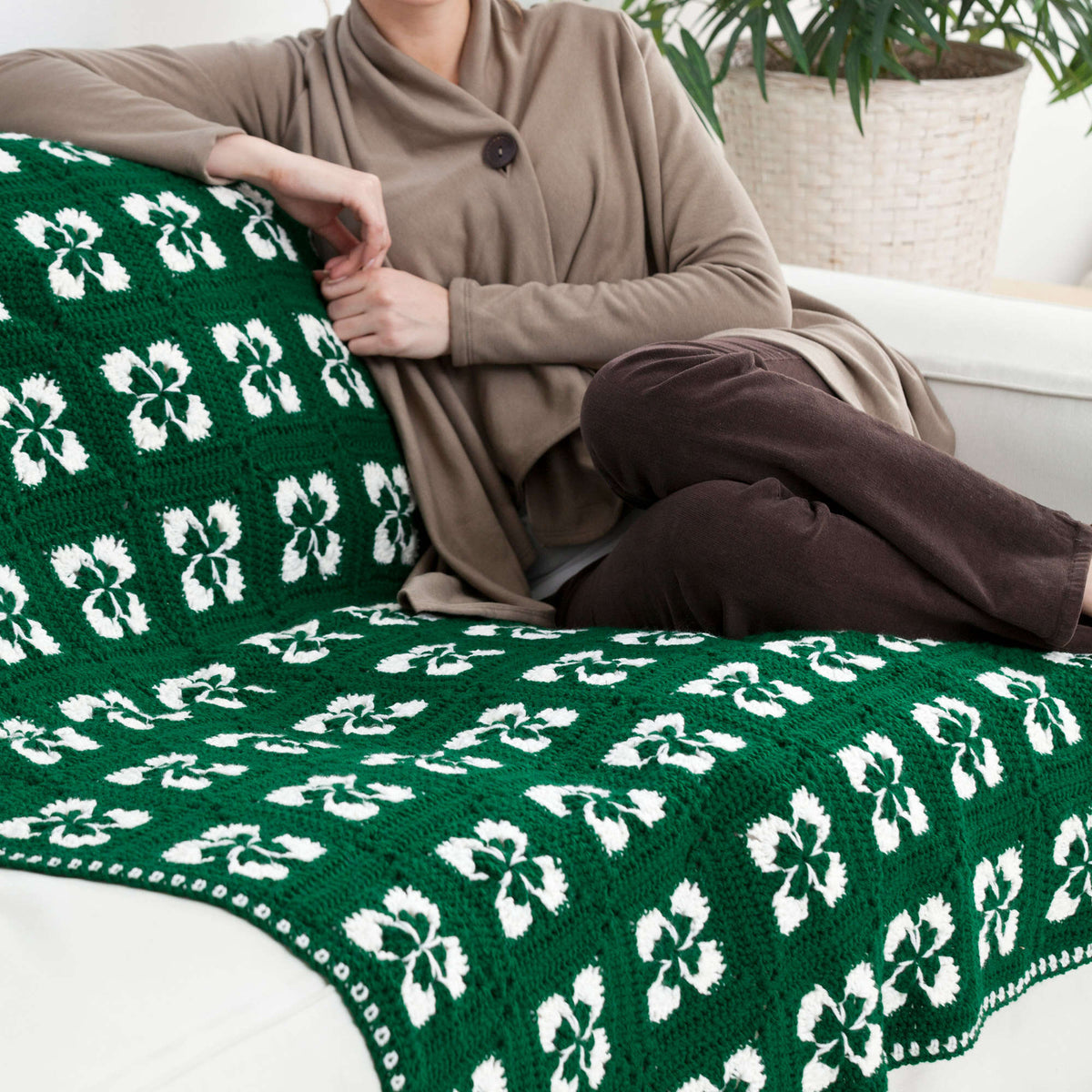 Crochet Throw made in Red Heart Super Saver Yarn