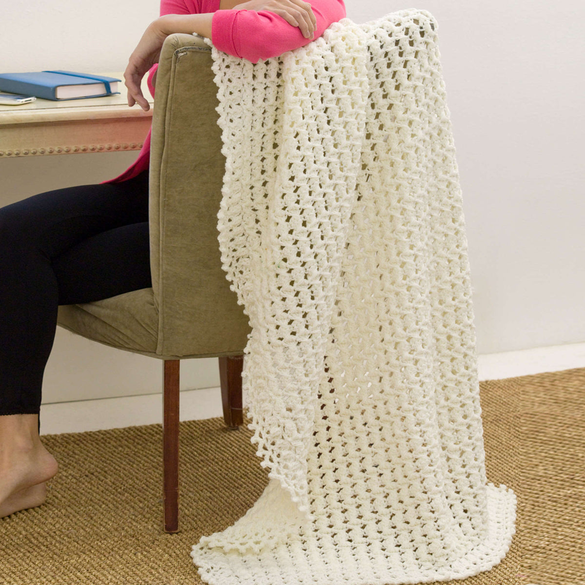 Crochet Throw made in Red Heart Super Saver Jumbo Yarn