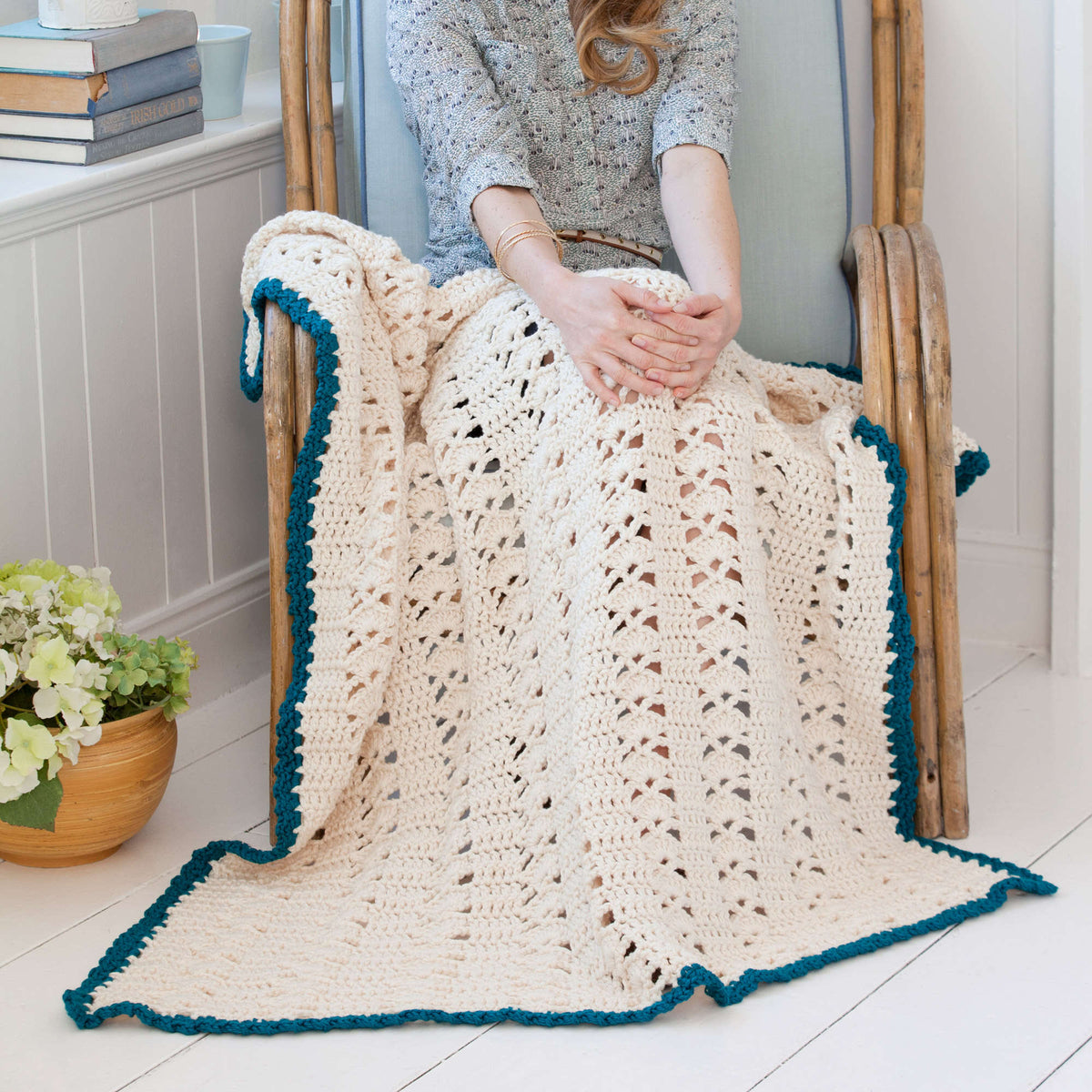 Crochet Throw made in Red Heart Soft Yarn