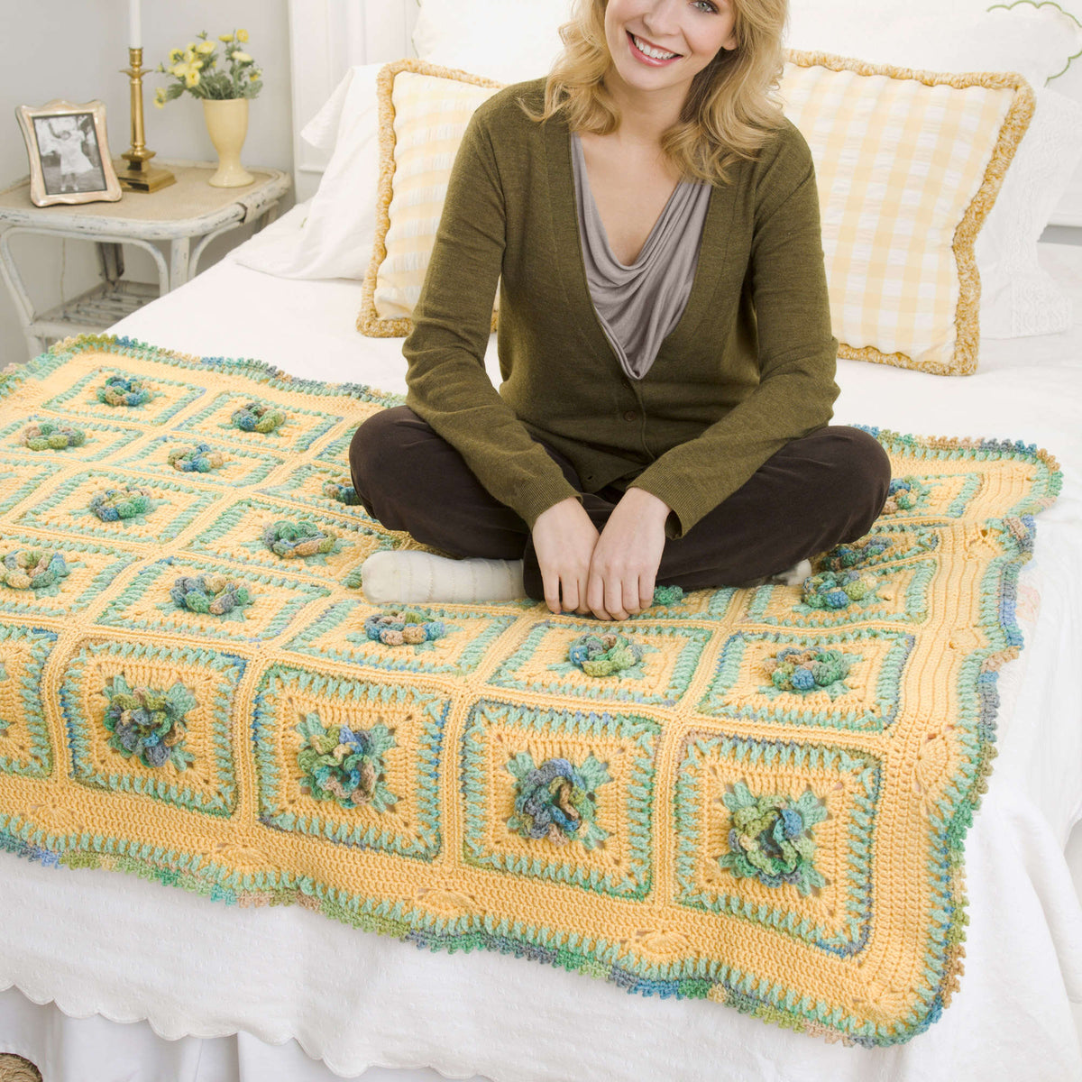 Crochet Throw made in Red Heart Super Saver Yarn